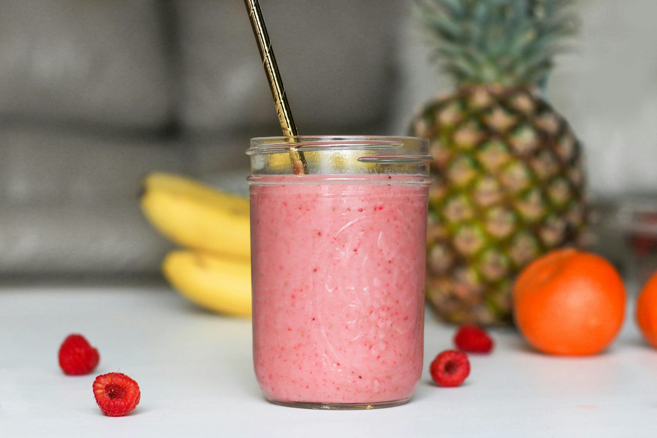 smoothie ananas banane fraise